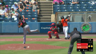 Connor Norby extends Tides' lead with two-run double