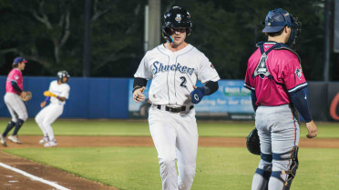 Spain Fuels Win with 16th Home Run, Shuckers Snap Six-Game Skid