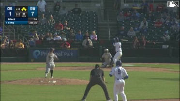Jonathon Long singles on a ground ball to left fielder Nolan Jones. Pedro Ramírez scores. BJ Murray to 3rd. Kevin Alcántara to 2nd.