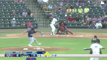JC Vanek singles on a sharp line drive to right fielder Derek Cerda. Josh Hammond scores. Yandel Ricardo to 3rd. Jhosmmel Zue to 2nd.