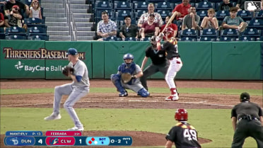 Matthew Ferrara singles on a line drive to right fielder Raimundo De Los Santos. Victor Cardoza scores. Reece Moroney scores. Matthew Ferrara to 2nd.