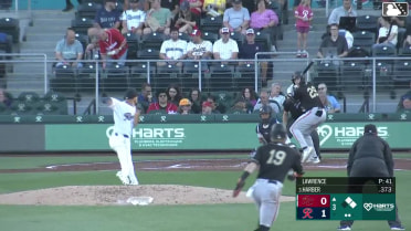 Parks Harber singles on a sharp line drive to left fielder Victor Labrada. Jonah Cox scores. Scott Bandura to 2nd.