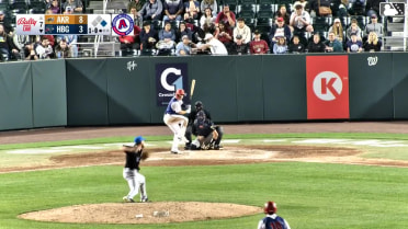 Branden Boissiere homers (2) on a fly ball to right center field. Cayden Wallace scores.