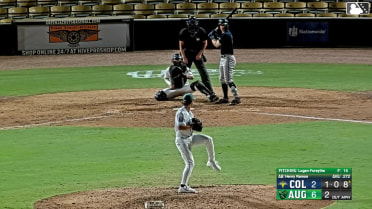 Josh Hammond singles on a sharp line drive to right fielder Conor Essenburg. Angel Ramirez scores. Henry Ramos scores. Josh Hammond out at 2nd on the throw, right fielder Conor Essenburg to pitcher Logan Forsythe to shortstop Manuel Campos.