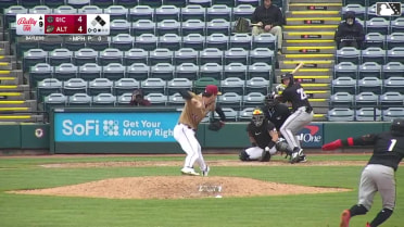 Parks Harber singles on a sharp line drive to left fielder Titus Dumitru. Diego Velasquez scores. Scott Bandura to 2nd.