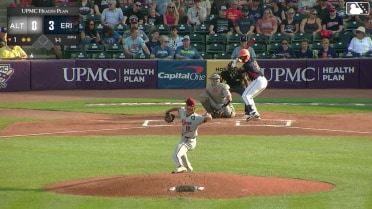 E.J. Exposito homers (19) on a fly ball to left field.