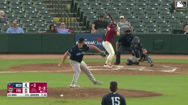 Marcus Lee Sang homers (13) on a fly ball to left field.