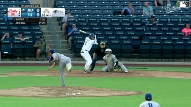 Logan Wagner strikes out swinging.