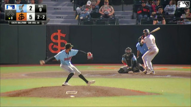 Cam Maldonado homers (9) on a fly ball to left field.