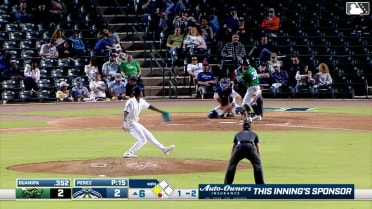 Luis Guanipa out on a sacrifice fly to left fielder Daniel Lopez. Tate Southisene scores.