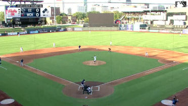 Chase Call out on a sacrifice fly to center fielder Garrett Spain. Jason Schiavone scores. Tyler Whitaker to 3rd.