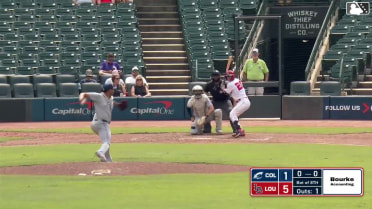 Carlos Hernández In play, run(s) to Dayne Leonard