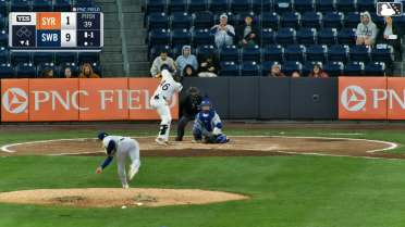 Ernesto Martinez Jr. homers (7) on a fly ball to right field.