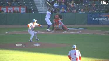 Jay Harry homers (1) on a fly ball to right center field. Arjun Nimmala scores.