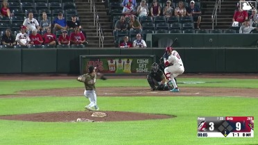 Deniel Ortiz homers (10) on a fly ball to left center field.