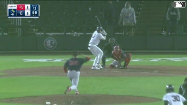 Coby Morales homers (6) on a fly ball to left center field. Garrett Martin scores. Marco Luciano scores.