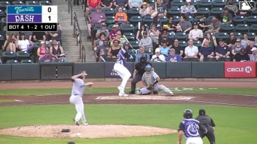 George Wolkow homers (2) on a fly ball to right field. Colby Shelton scores.