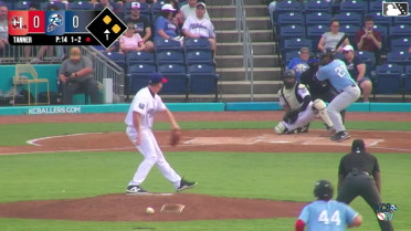 Pablo Guerrero grounds into a double play, shortstop Matthew Boughton to second baseman Jake Berkland to first baseman Grayson Fitzwater. Yolfran Castillo out at 2nd. Pablo Guerrero out at 1st.