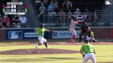Natanael Yuten triples (1) on a line drive to right fielder Maxton Martin.