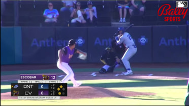 Easton Shelton singles on a line drive to right fielder Jose Alpuria. Jaron Elkins scores. Mairoshendrick Martinus scores.