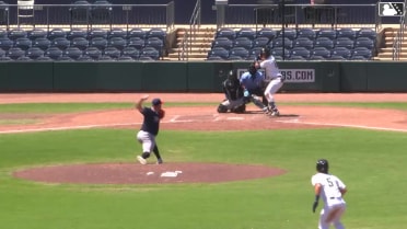 Brewer Hicklen homers (2) on a fly ball to left field. Luke Williams scores.