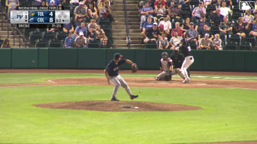 Alfonsin Rosario homers (1) on a fly ball to left field.