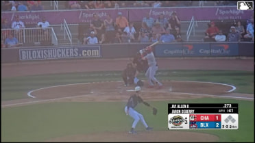 Jay Allen II homers (10) on a fly ball to left field.