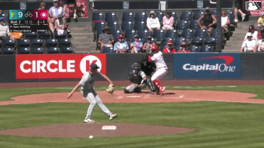 Manuel Beltre homers (4) on a fly ball to left field.