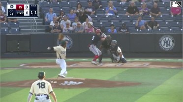 Juan Villavicencio homers (1) on a fly ball to right field.