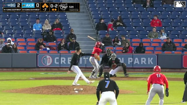 Jack Rogers singles on a ground ball to first baseman Ralphy Velazquez. Cayden Wallace scores. Sam Petersen to 3rd. Leandro Pineda to 2nd.