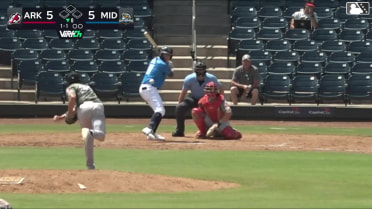 Luke Mann homers (7) on a line drive to right field.
