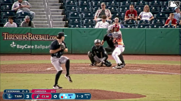 Victor Cardoza singles on a ground ball to right fielder Paul Gutierrez-Contreras II. Romeli Espinosa scores.