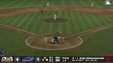 Josh Adamczewski singles on a ground ball to right fielder Colby Shade. Braylon Payne scores.