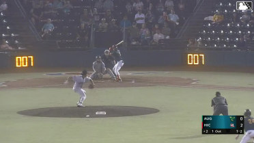 Yolfran Castillo singles on a soft fly ball to center fielder Carter Beck. Marco Argudin scores. Paulino Santana to 3rd.