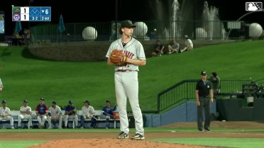 Peter Heubeck's eighth strikeout of the game 