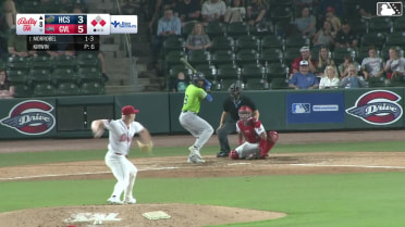 Yeison Morrobel grounds into a double play, second baseman Yoeilin Cespedes to shortstop Henry Godbout to first baseman Jack Winnay. Gleider Figuereo out at 2nd. Yeison Morrobel out at 1st.
