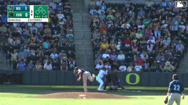 Carlos Gutierrez strikes out swinging.
