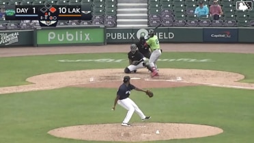 Anthuan Valencia out on a sacrifice fly to center fielder Jesus Pinto. Henry Hunter scores.