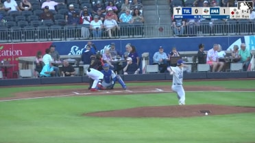 Junior Franco singles on a sharp line drive to center fielder Chris Newell. Gavin Conticello scores.
