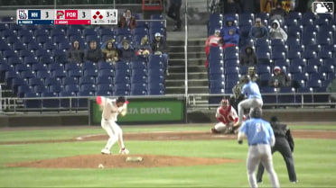 Aaron Parker grounds into a double play, shortstop Marvin Alcantara to second baseman Tyler McDonough to first baseman Drew Ehrhard. Jace Bohrofen out at 2nd. Aaron Parker out at 1st.