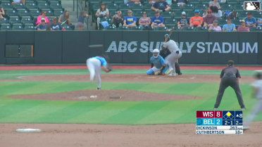 Daniel Dickinson singles on a line drive to center fielder Brian Sanchez. Edgardo Ordonez scores.