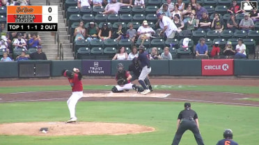 Nicandro Aybar singles on a ground ball to right fielder George Wolkow. Tony Santa Maria scores. Narciso Polanco scores. Ryan McCoy to 3rd.