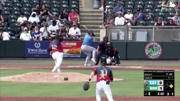 Riley Unroe homers (12) on a fly ball to right field. Rikuu Nishida scores.