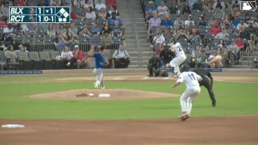 Ben Gobbel triples (1) on a sharp line drive to center fielder Dasan Brown. Nick Rodriguez scores. Tucker Flint scores.