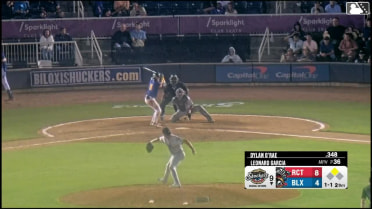 Dylan O'Rae singles on a ground ball to second baseman Nick Rodriguez. Dasan Brown scores. Throwing error by second baseman Nick Rodriguez.