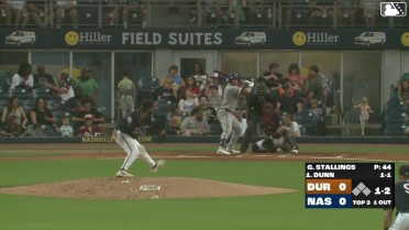 Oliver Dunn homers (10) on a fly ball to center field.