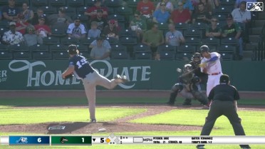 Yeiner Fernandez crushes two run homer to left field