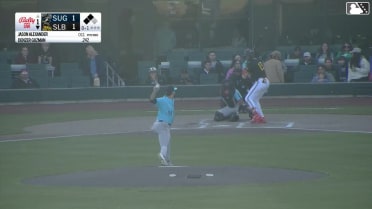 Denzer Guzman grounds out, shortstop Jax Biggers to first baseman Collin Price. Christian Moore scores.