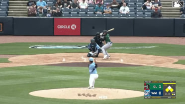 Jose Izarra grounds into a double play, third baseman Junior Tilien to second baseman Cristian Santana to first baseman Garrett Pennington. Eduardo Guerrero out at 2nd. Jose Izarra out at 1st.