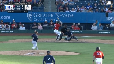 Jack Hurley doubles (2) on a sharp line drive to center fielder Rhylan Thomas. Jacob Amaya scores.